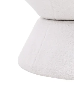 Poltrona girevole RINGSTED Bouclé Bianco sporco
