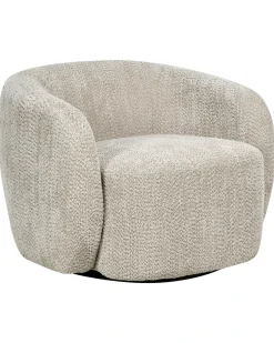 Poltrona girevole TORE Tessuto Beige