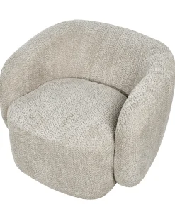 Poltrona girevole TORE Tessuto Beige