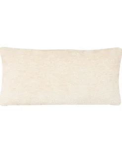 Poltrona girevole TOVIK con poggiapiedi Ciniglia Beige chiaro