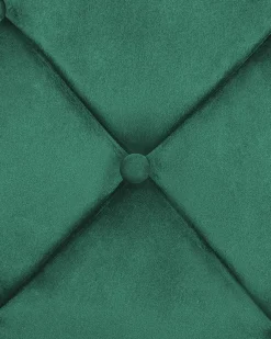Poltrona girevole VAKSALA Velluto Verde scuro