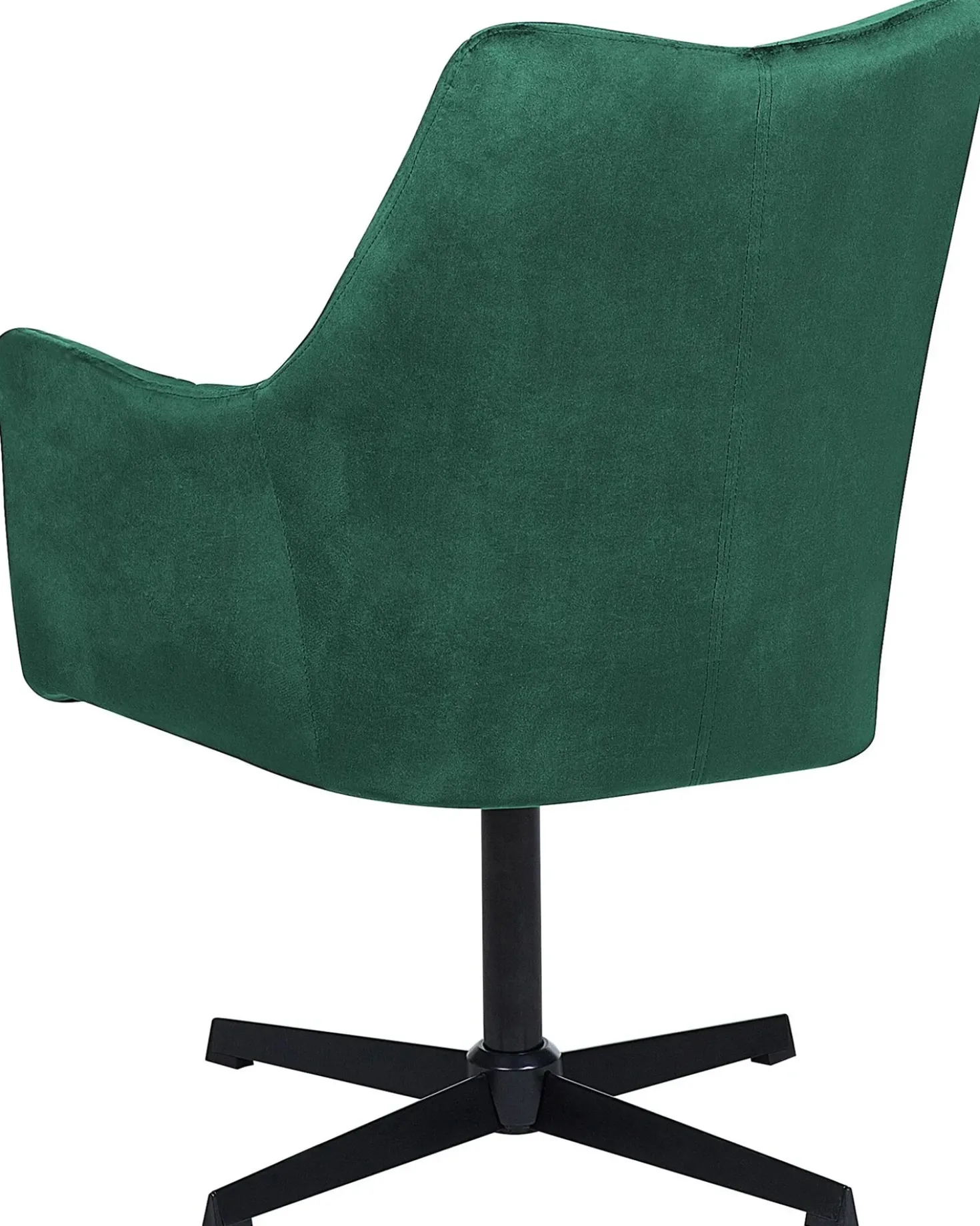 Poltrona girevole VAKSALA Velluto Verde scuro