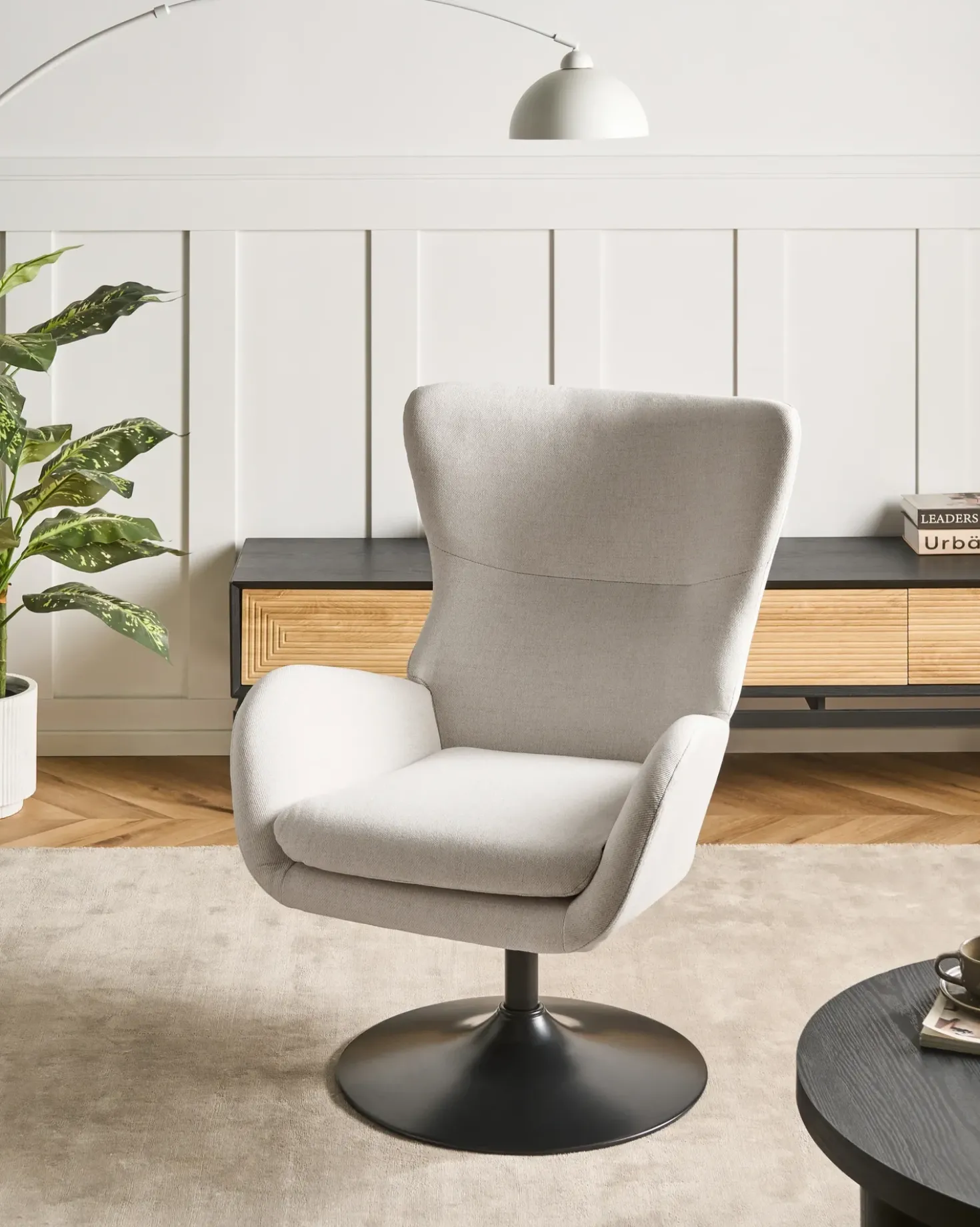 Poltrona girevole VIGGE Bianco sporco
