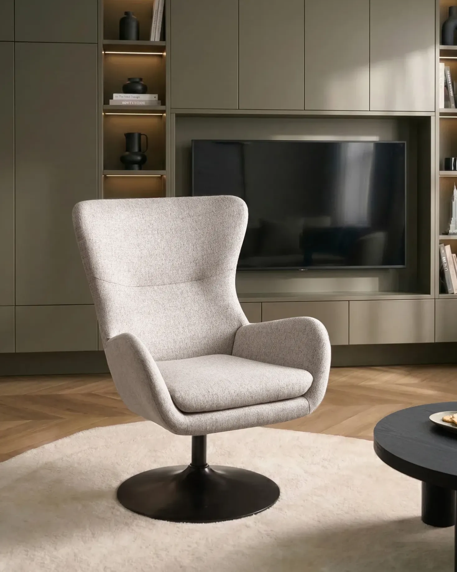 Poltrona girevole VIGGE Beige
