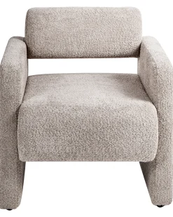 Poltrona HALLSBERG Bouclé Tortora
