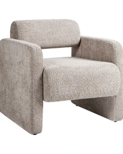 Poltrona HALLSBERG Bouclé Tortora
