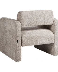 Poltrona HALLSBERG Bouclé Tortora