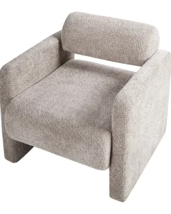 Poltrona HALLSBERG Bouclé Tortora