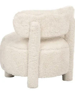 Poltrona HAMINA Finta pelliccia Beige chiaro