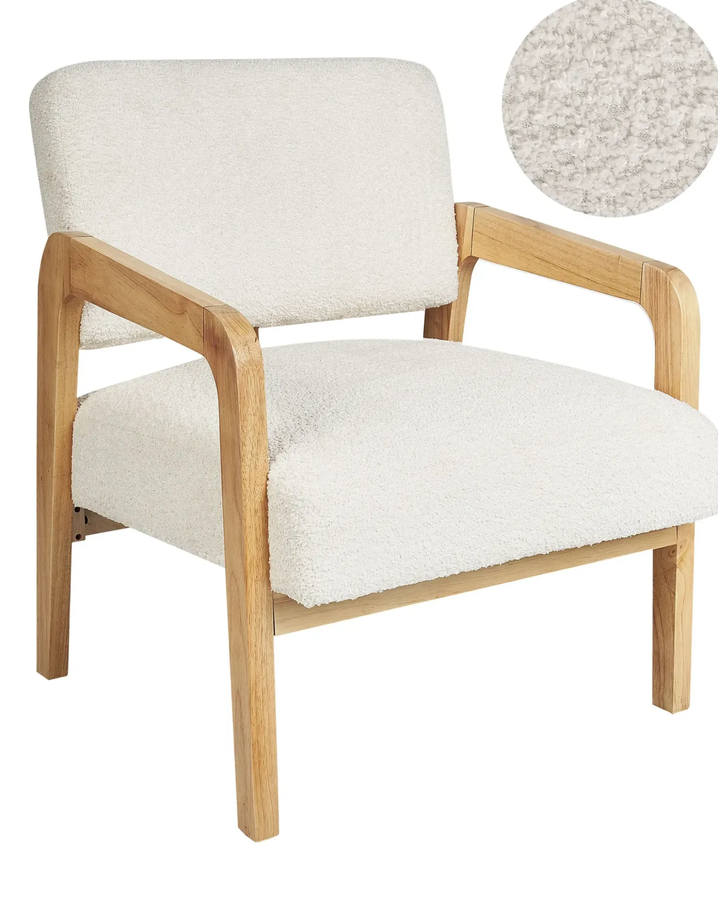Poltrona HJO Bouclé Bianco sporco