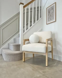Poltrona HJO Bouclé Bianco sporco