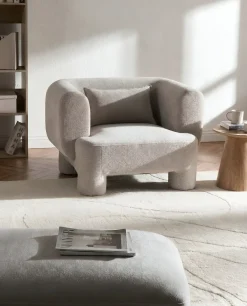 Poltrona HOGBO Tessuto Beige