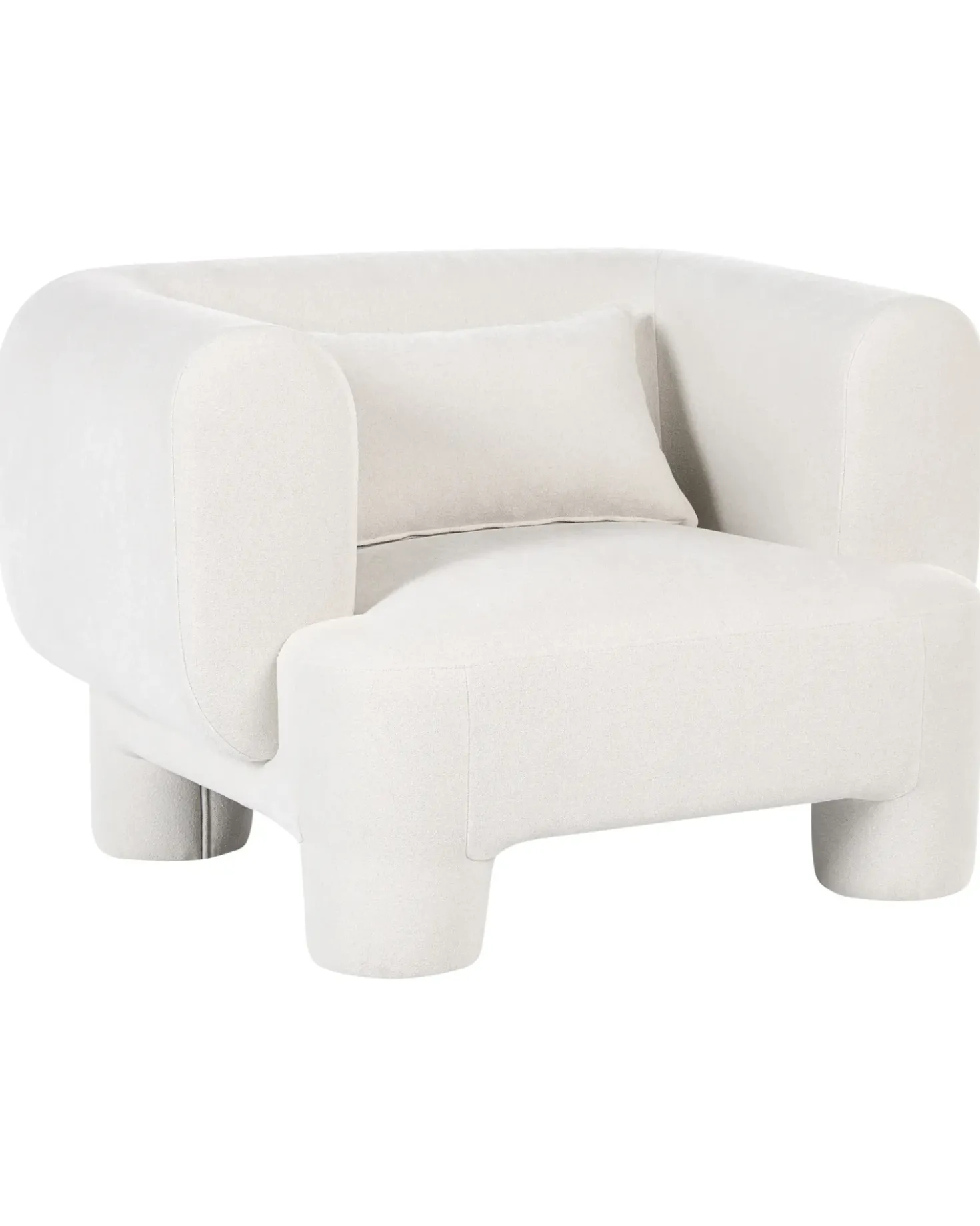 Poltrona HOGBO Tessuto Bianco