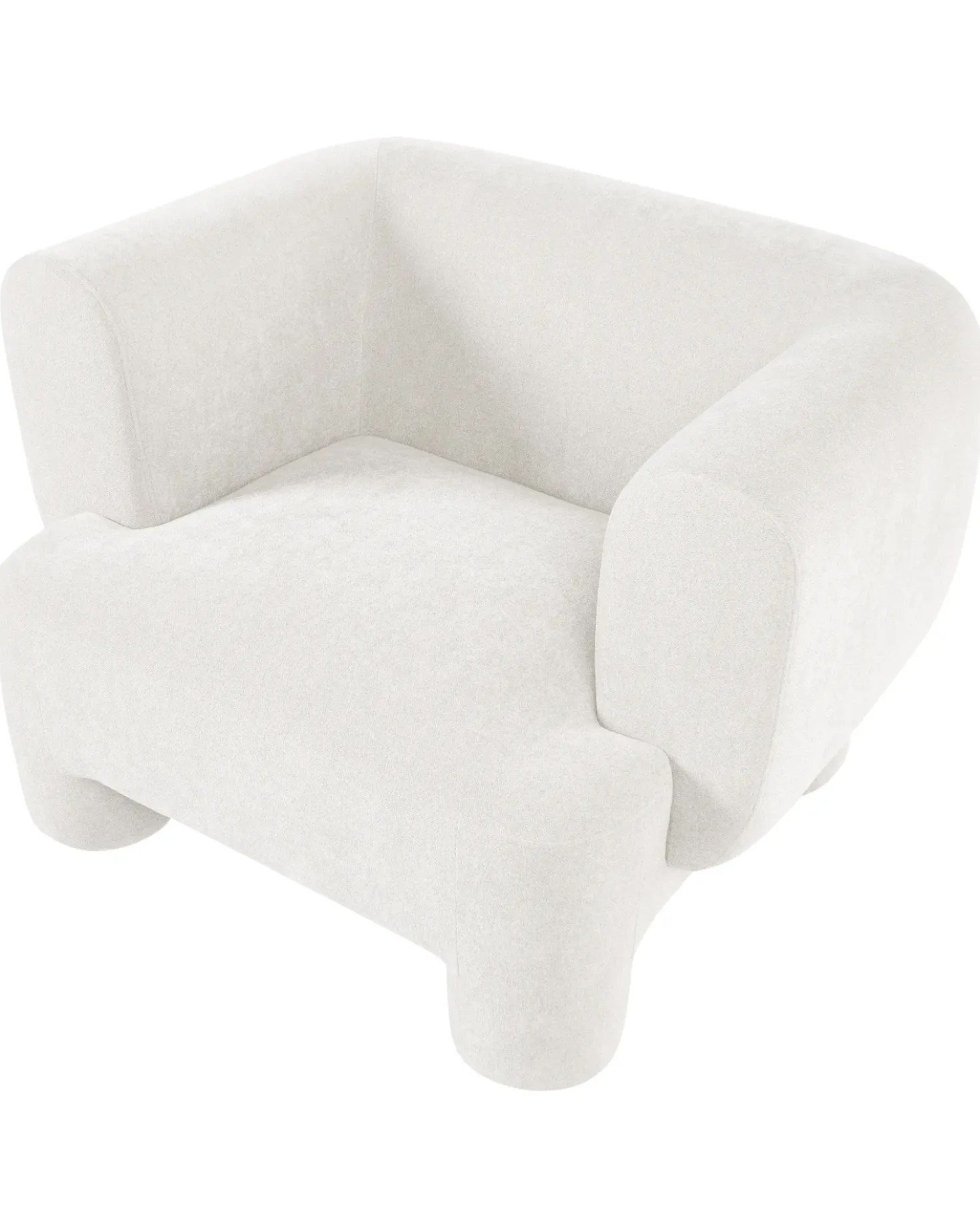 Poltrona HOGBO Tessuto Bianco