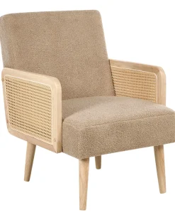 Poltrona HOJBY Bouclé Beige sabbia