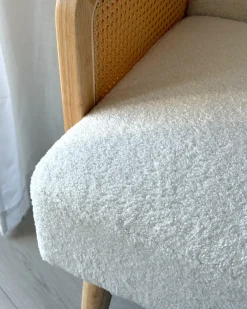 Poltrona HOJBY Bouclé Bianco sporco