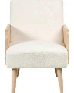 Poltrona HOJBY Bouclé Bianco sporco