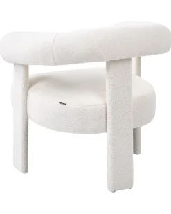 Poltrona ILBRO Bouclé Bianco sporco