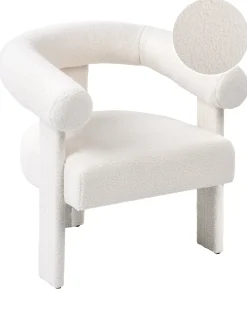 Poltrona ILBRO Bouclé Bianco sporco