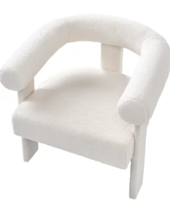 Poltrona ILBRO Bouclé Bianco sporco