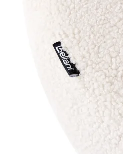 Poltrona ILBRO Bouclé Bianco sporco/Marrone scuro