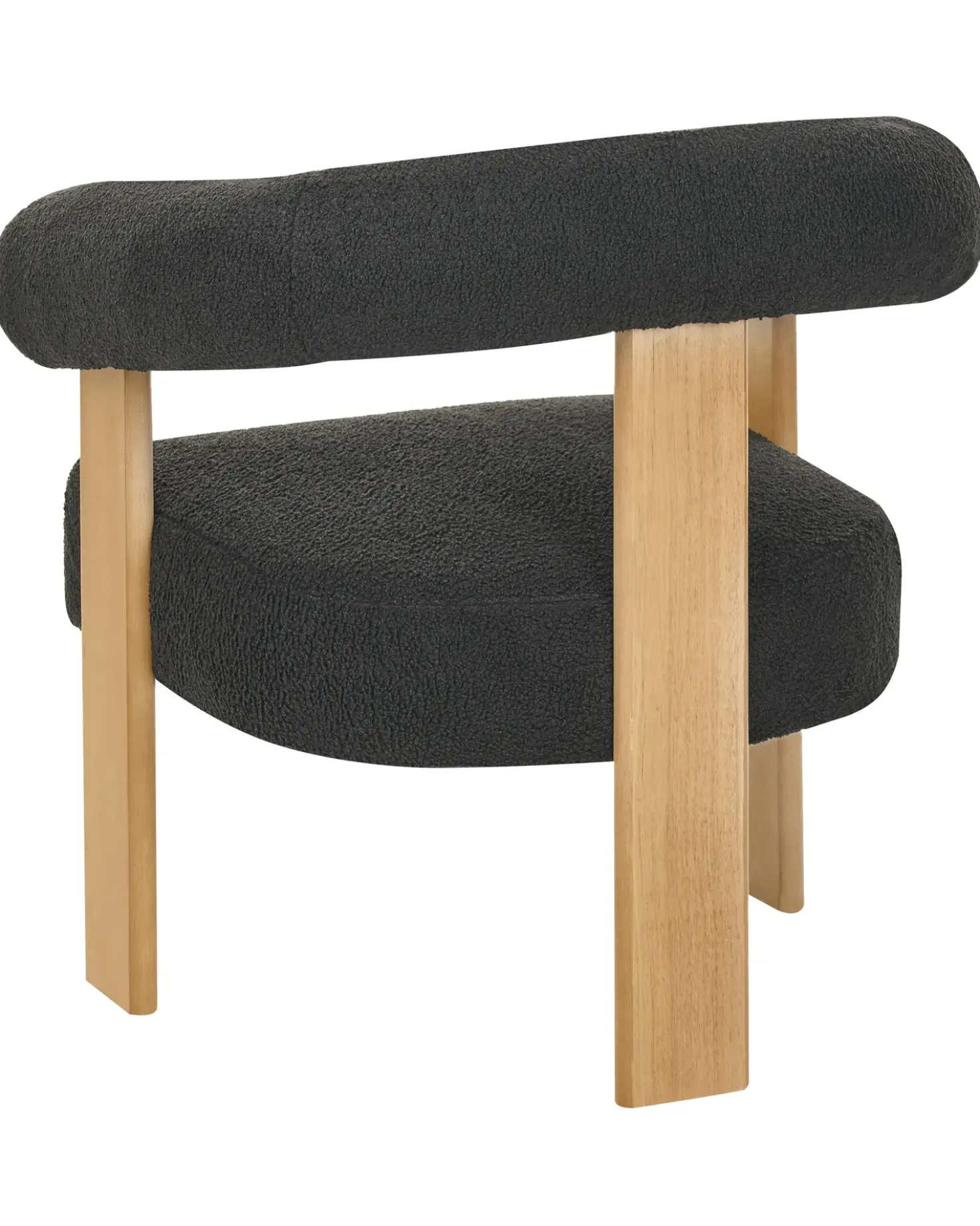 Poltrona ILBRO Bouclé Nero/Marrone chiaro