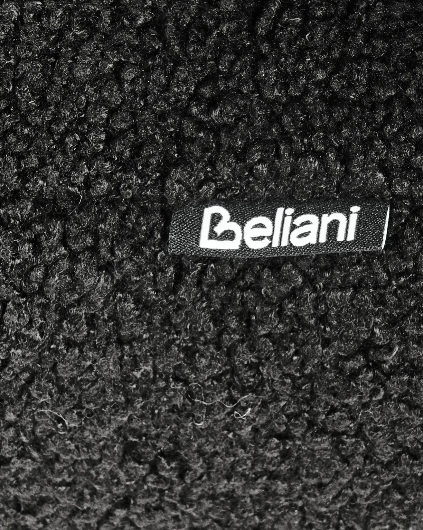 Poltrona ILBRO Bouclé Nero/Marrone chiaro