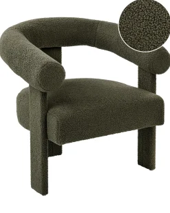 Poltrona ILBRO Bouclé Verde scuro