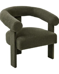 Poltrona ILBRO Bouclé Verde scuro