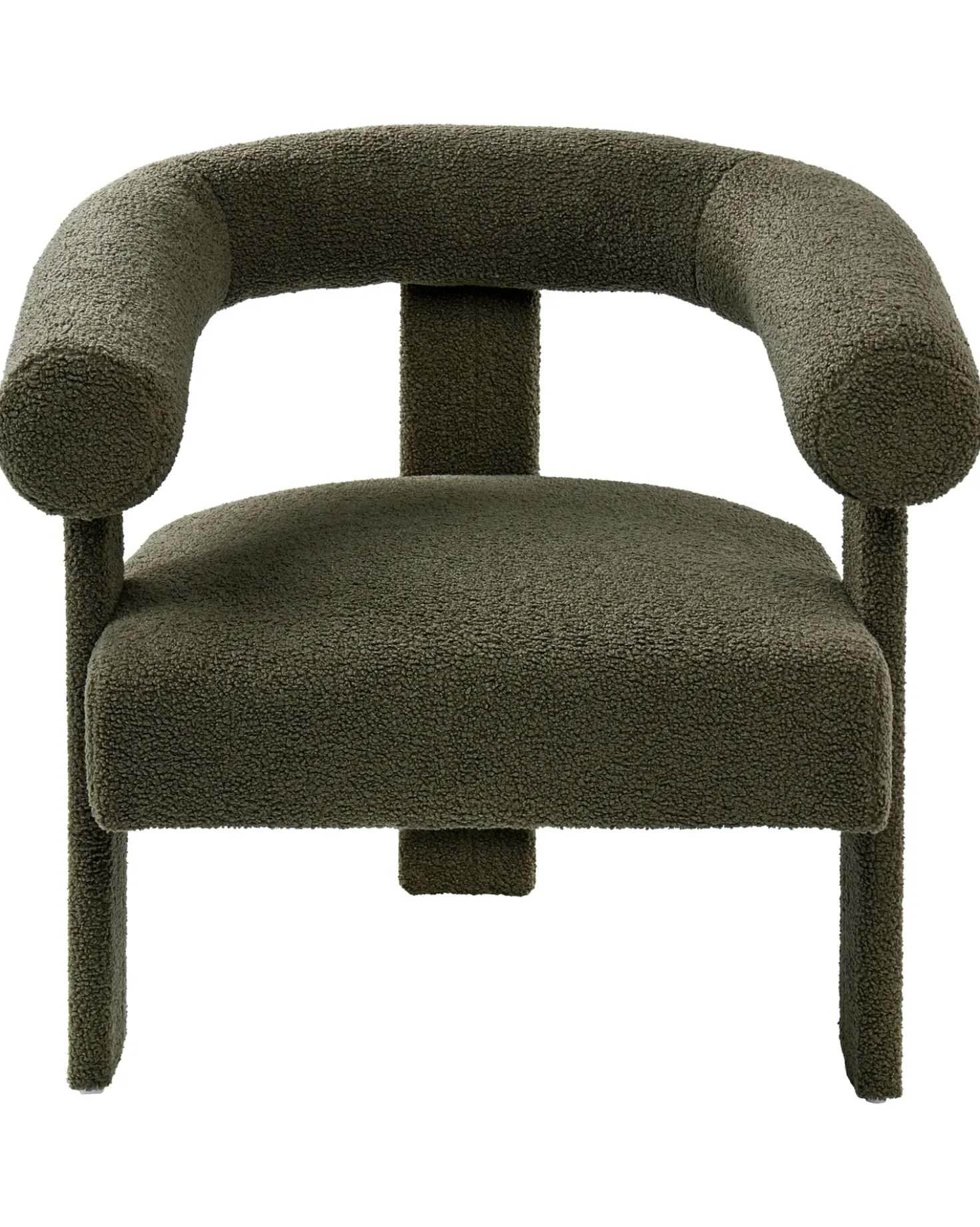 Poltrona ILBRO Bouclé Verde scuro