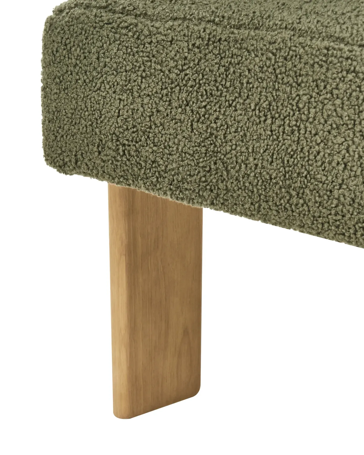 Poltrona ILBRO Bouclé Verde/Marrone chiaro