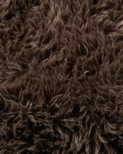 Poltrona ILBRO Finta pelliccia Marrone scuro/Marrone chiaro