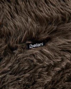 Poltrona ILBRO Finta pelliccia Marrone scuro/Marrone chiaro