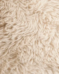 Poltrona ILBRO Finta pelliccia Bianco sporco/Marrone chiaro
