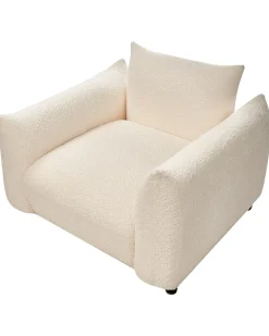 Poltrona JAMSA Bouclé Bianco sporco