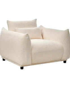 Poltrona JAMSA Bouclé Bianco sporco