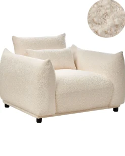 Poltrona JAMSA Bouclé Bianco sporco