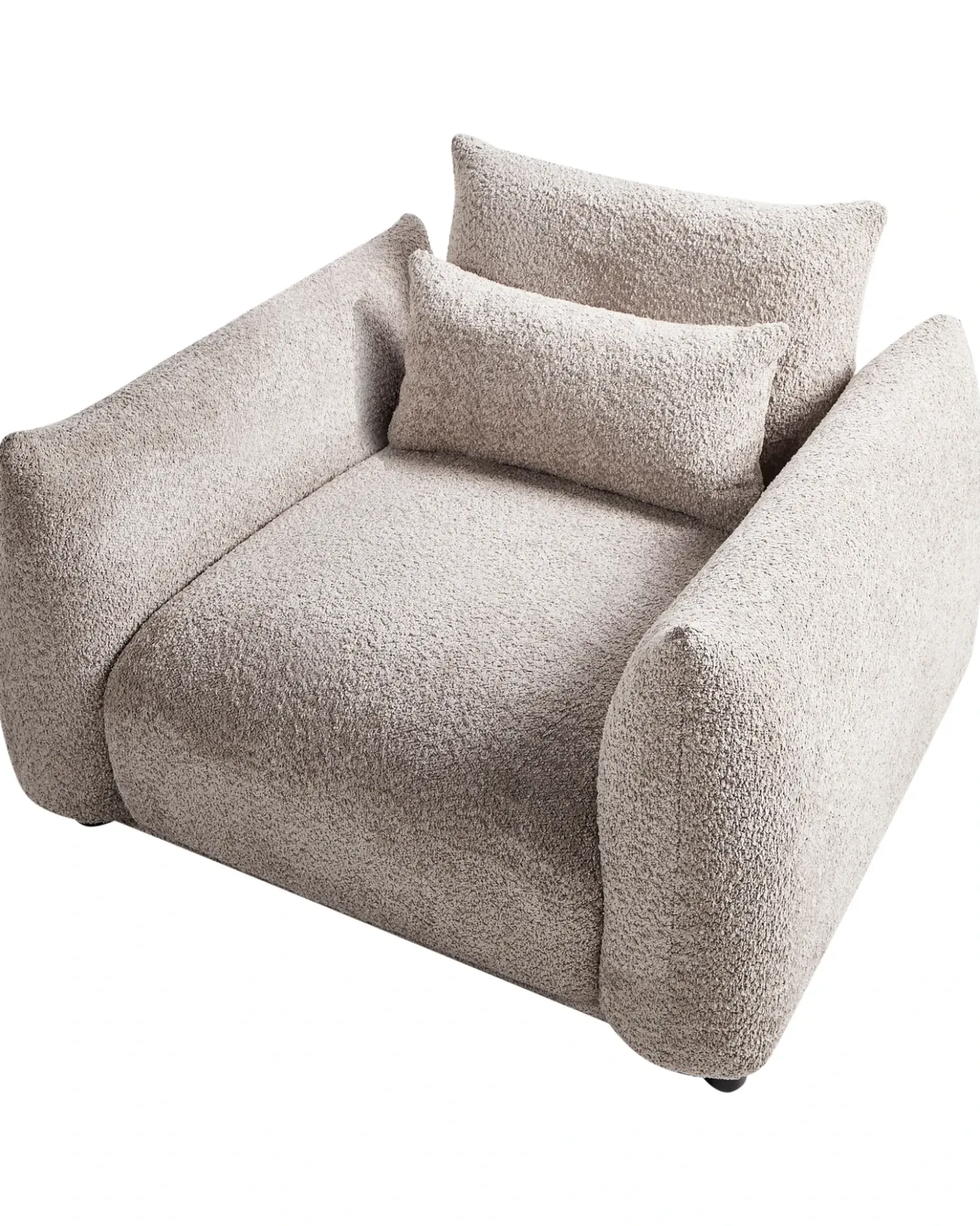 Poltrona JAMSA Bouclé Tortora