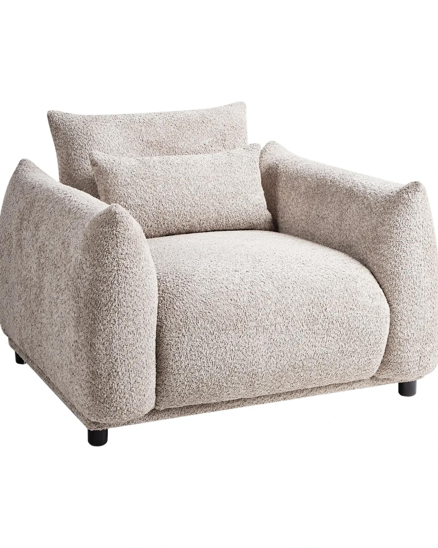 Poltrona JAMSA Bouclé Tortora