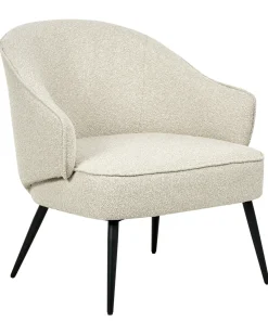 Poltrona KAYLA Bouclé Beige chiaro