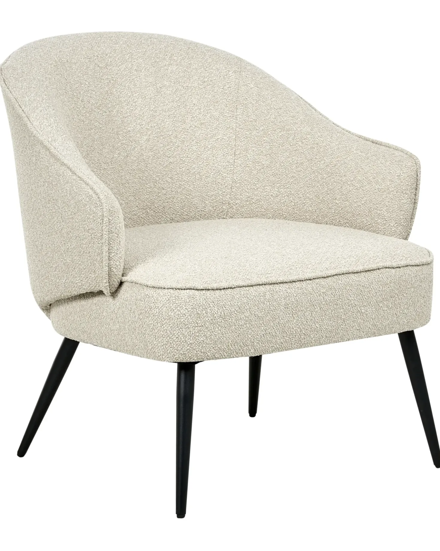 Poltrona KAYLA Bouclé Beige chiaro