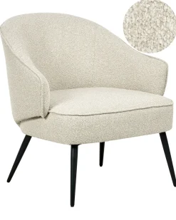 Poltrona KAYLA Bouclé Beige chiaro
