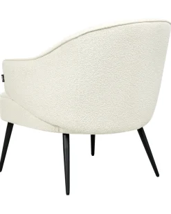Poltrona KAYLA Bouclé Bianco sporco