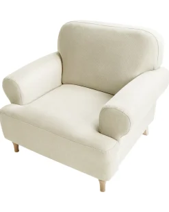 Poltrona KIBERG Tessuto Beige chiaro