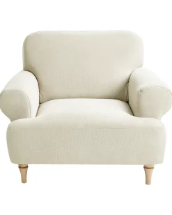 Poltrona KIBERG Tessuto Beige chiaro