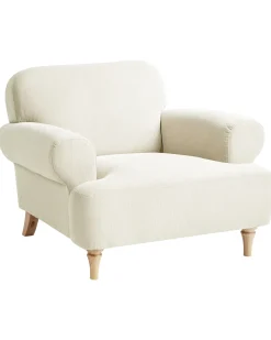 Poltrona KIBERG Tessuto Beige chiaro