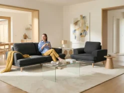 Poltrona KILDAL Tessuto Nero