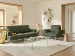 Poltrona KILDAL Tessuto Verde