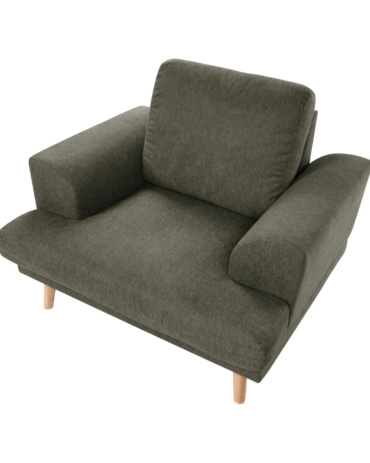 Poltrona KILDAL Tessuto Verde