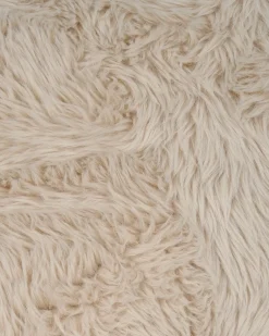 Poltrona KISA Finta pelliccia Beige chiaro